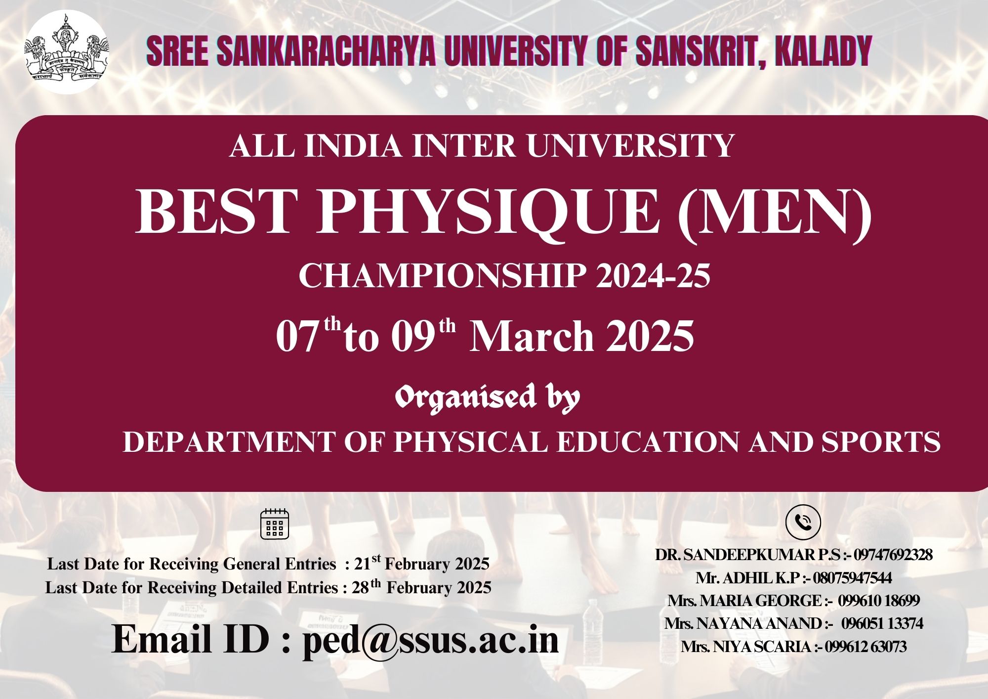 All India Inter University Best Physique Championship 2024-2025