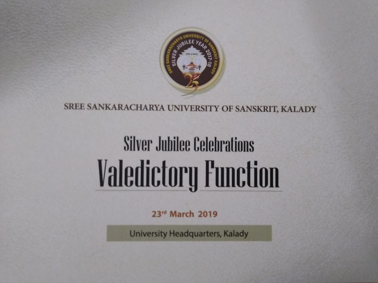 Silver Jubilee Valedictory Function